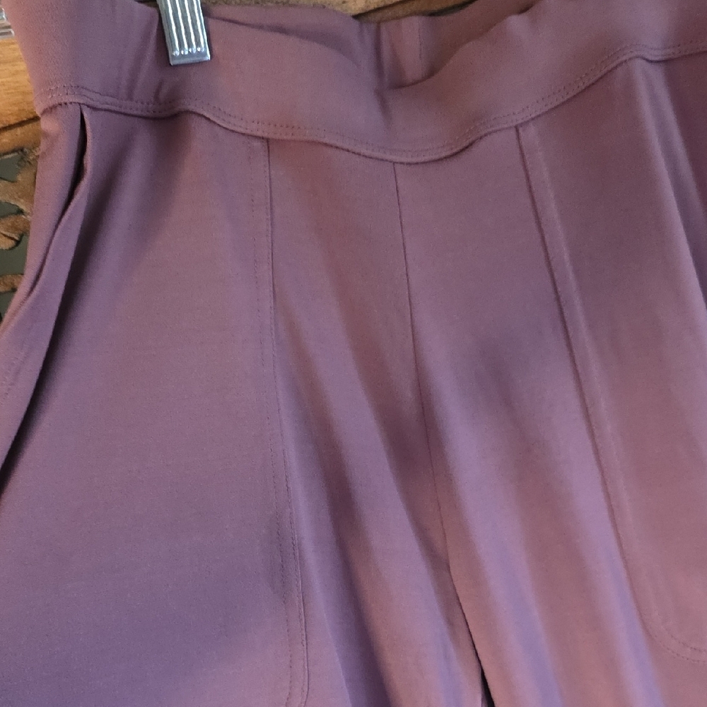 Lisa Rinna Collection Mauve Track Pants - Picture 5 of 7